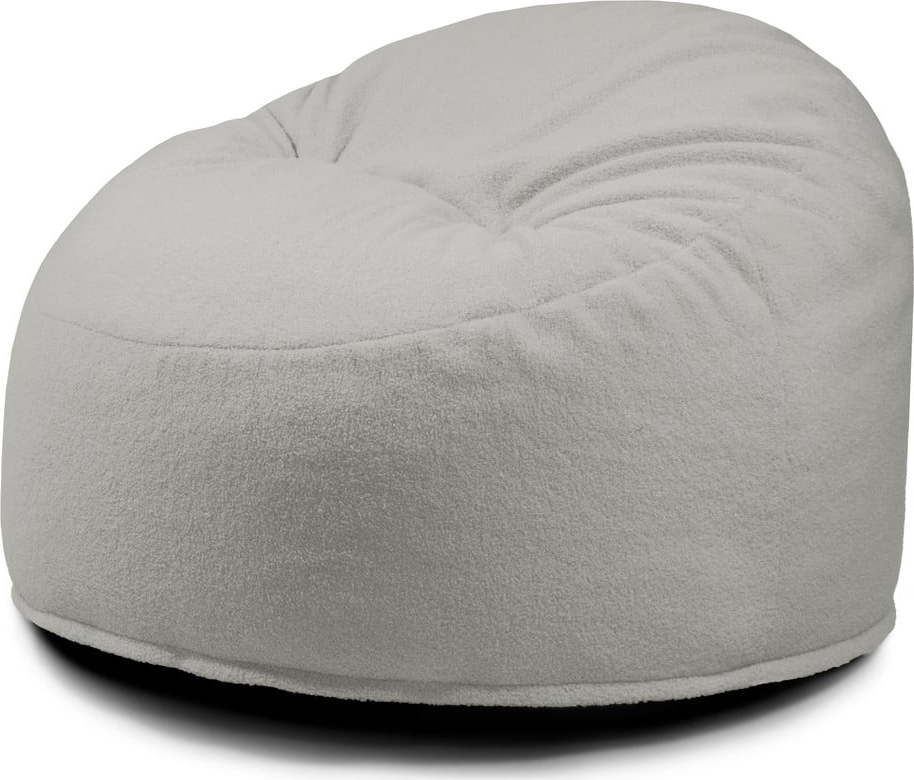 Světle šedý dětský sedací vak z textilie bouclé Om 85 – SLOWDOWN SLOWDOWN