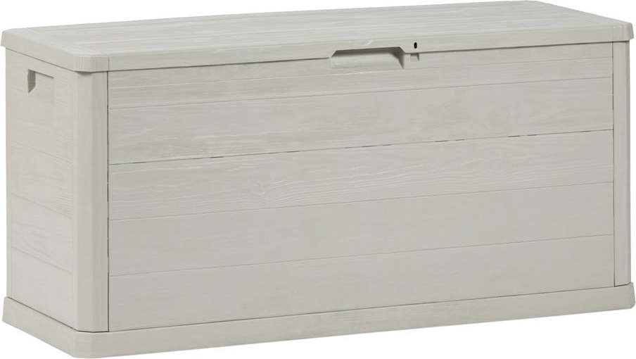 Světle šedý plastový zahradní úložný box Woodys – Toomax TOOMAX