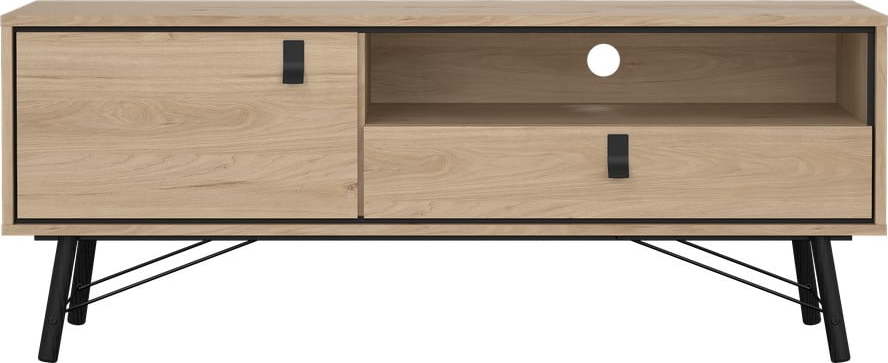 TV stolek v dekoru dubu v přírodní barvě 150x60x40 cm Ry – Tvilum Tvilum