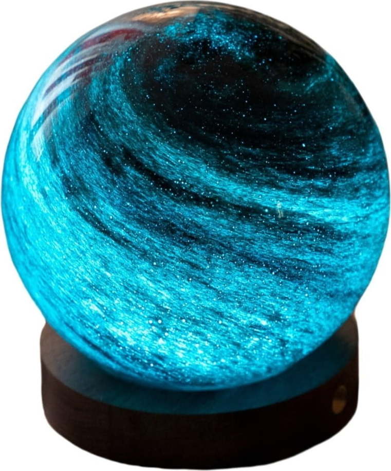 Tmavě hnědá/v tmavě přírodní barvě světelná dekorace na USB ø 8 cm Stellar Ocean – Gingko Gingko