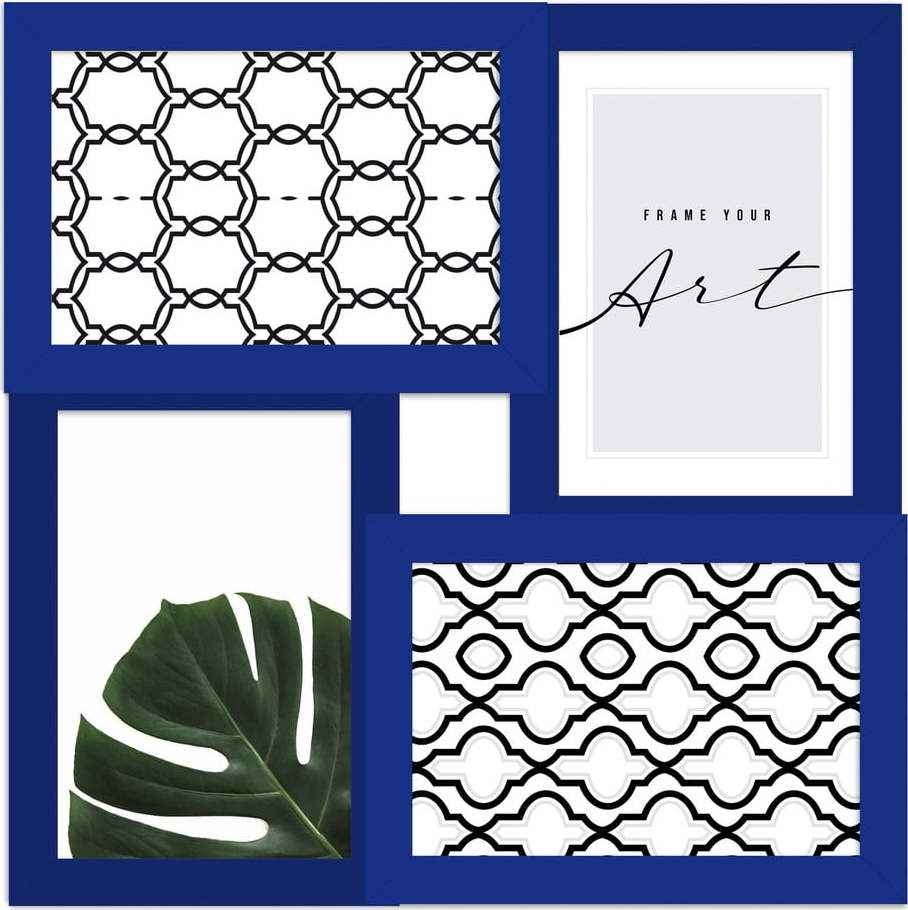 Tmavě modrý rámeček na zeď 27x27 cm – knor knor