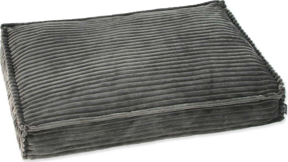 Tmavě šedá matrace pro psa 100x70 cm Dog Fantasy Stripe – Plaček Pet Products Plaček Pet Products