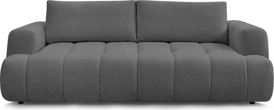 Tmavě šedá rozkládací/s úložným prostorem pohovka 251 cm Fuji – Bobochic Paris Bobochic Paris