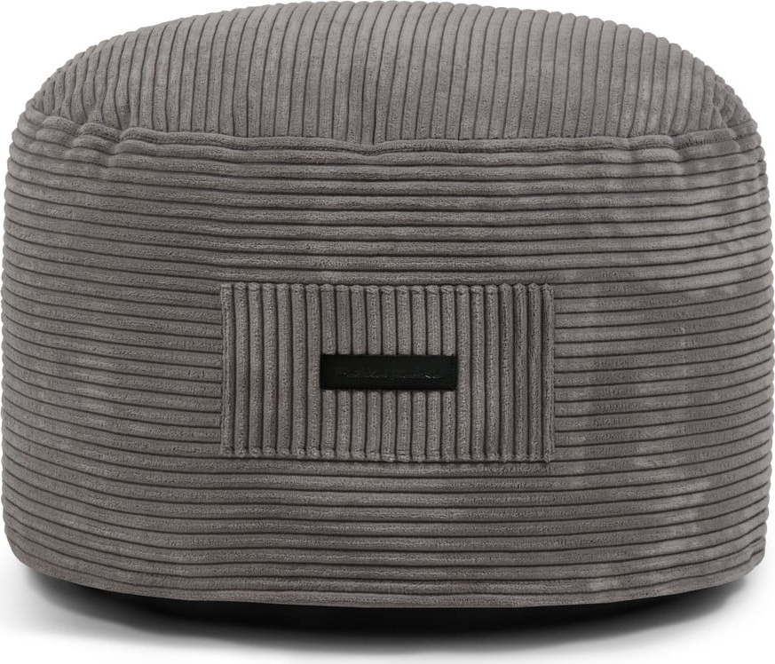 Tmavě šedý manšestrový taburet Om 60 – SLOWDOWN SLOWDOWN