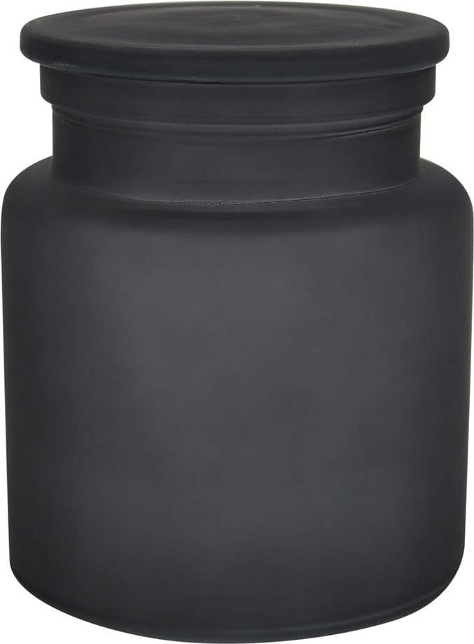 Tmavě šedý skleněný koupelnový organizér na vatové tampony Yoko – Spirella SPIRELLA