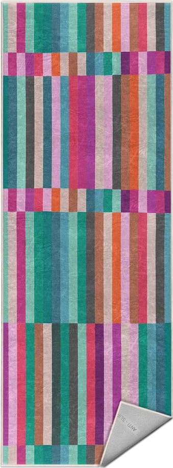 Tyrkysový pratelný běhoun 80x200 cm Acid Rain – Mila Home Mila Home