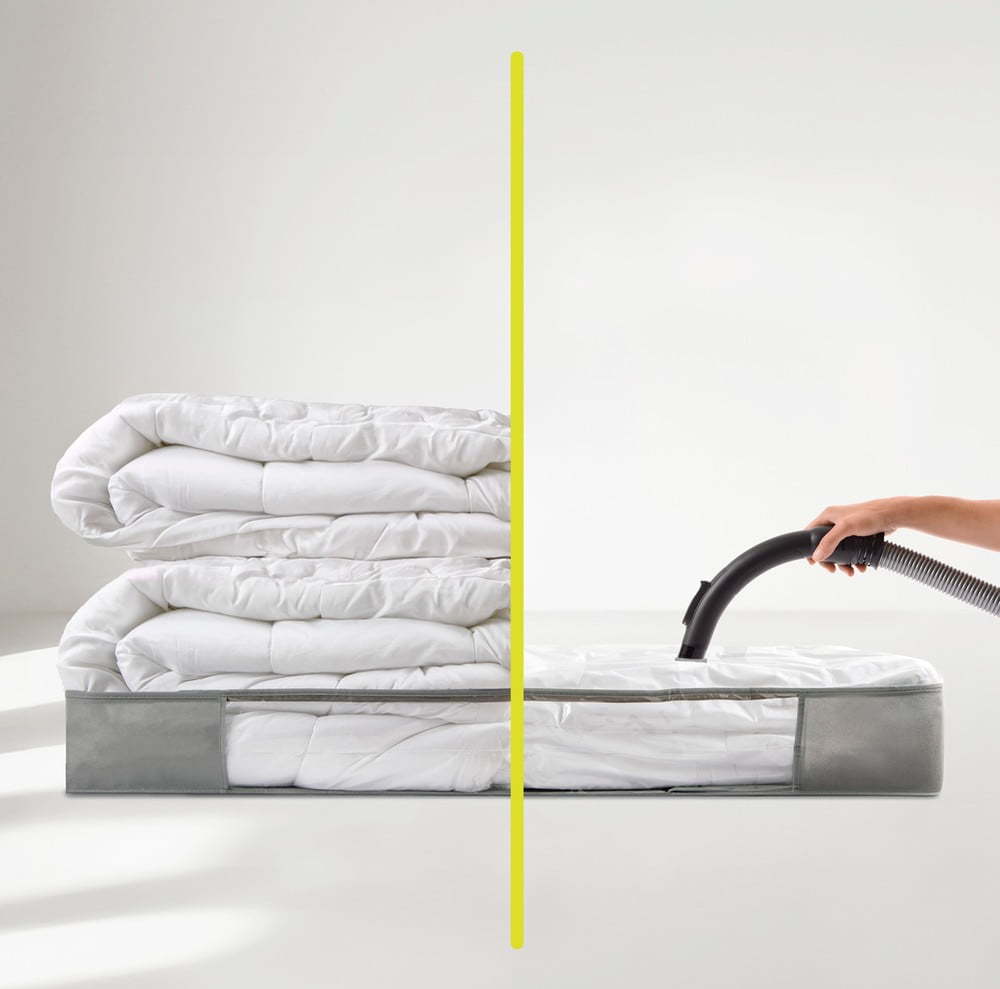 Vakuový plastový úložný box pod postel 105x45x15 cm – Homéa Homea