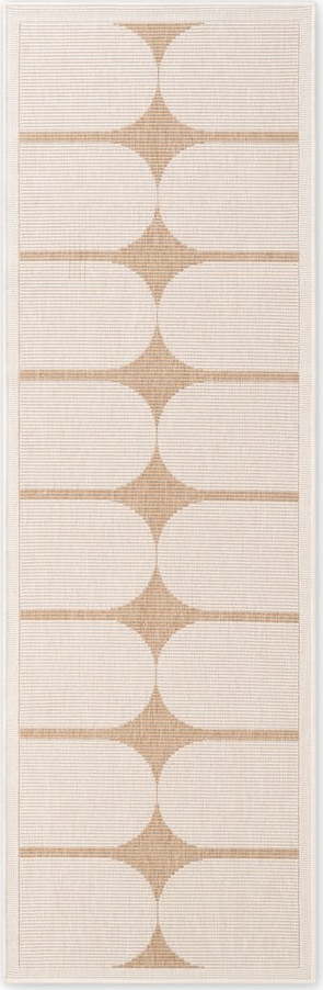Vnitřní a venkovní běhoun v béžové a slonovinové barvě 80x250 cm Duet Bowen – NORTHRUGS Hanse Home