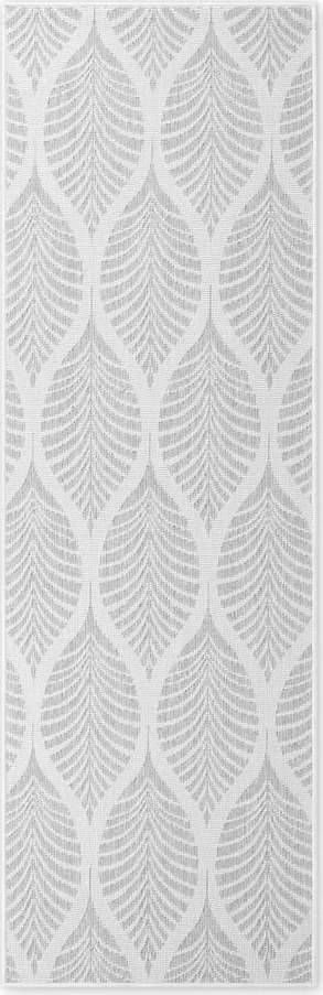 Vnitřní a venkovní běhoun v šedé a slonovinové barvě 80x250 cm Duet Liora – NORTHRUGS Hanse Home