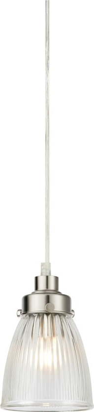 Závěsné svítidlo ve stříbrné barvě se skleněným stínidlem ø 11 cm Bellis – Markslöjd Markslöjd