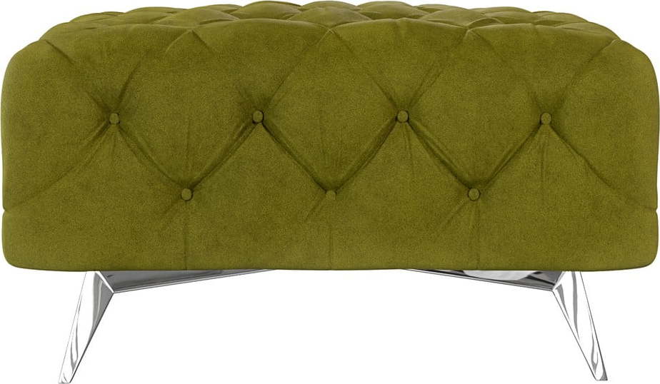 Zelená sametová podnožka Chelsea – Ropez Ropez