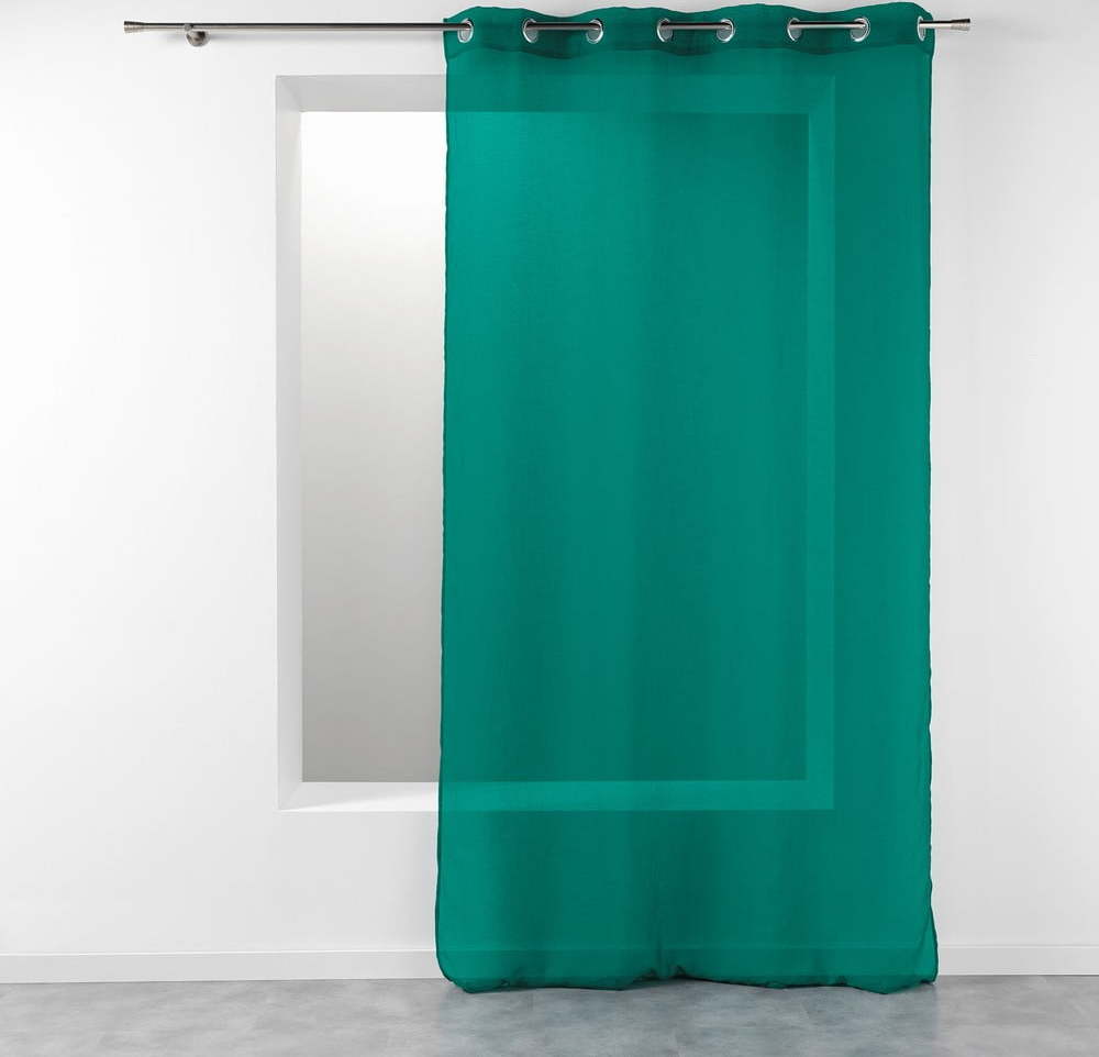 Zelená záclona 140x280 cm Telma – douceur d'intérieur Douceur d intérieur