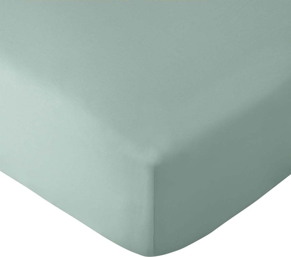 Zelené napínací prostěradlo 135x190 cm So Soft Non-Iron – Catherine Lansfield Catherine Lansfield