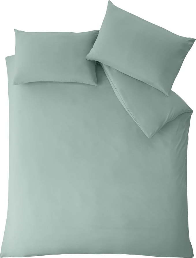 Zelené povlečení na dvoulůžko/prodloužené 260x220 cm So Soft Non-Iron – Catherine Lansfield Catherine Lansfield