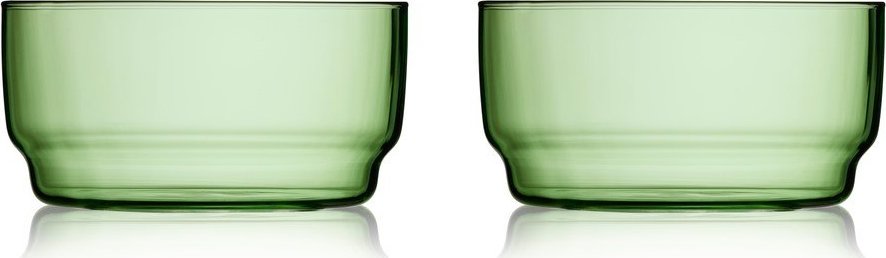 Zelené skleněné misky v sadě 2 ks 500 ml Torino – Lyngby Glas Lyngby Glas