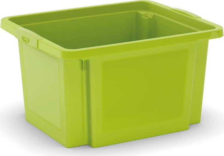 Zelený plastový úložný box 42x35x23 cm H-Box S – KIS KIS
