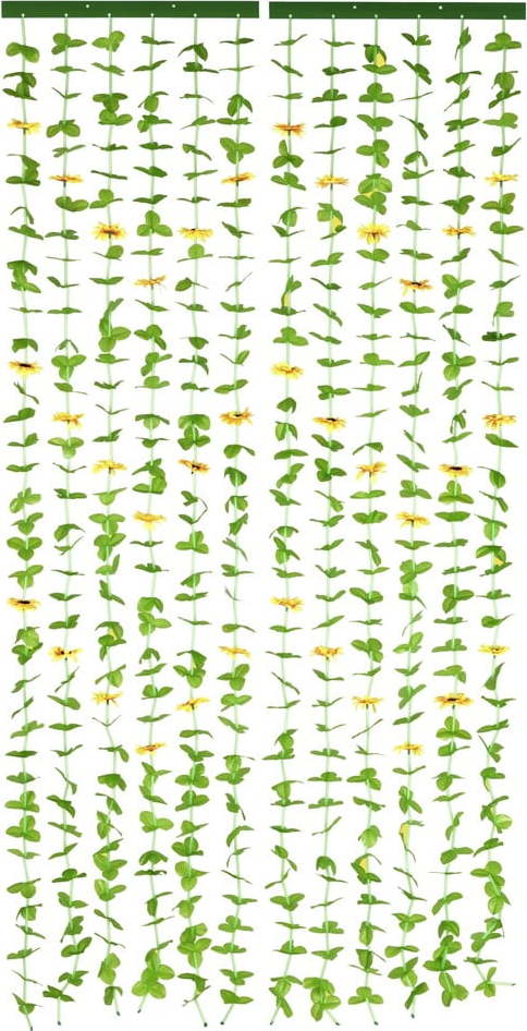 Žlutý/zelený závěs do dveří 90x190 cm Sunflowers – Maximex Maximex