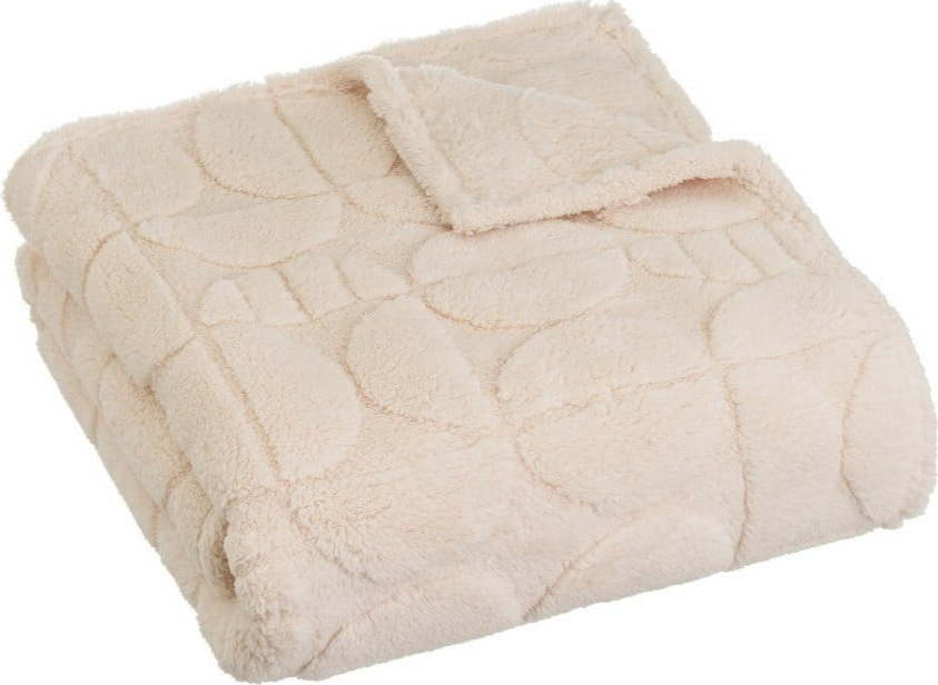 Béžová deka z mikroplyše 130x160 cm Mid Century – Casa Selección Casa Selección