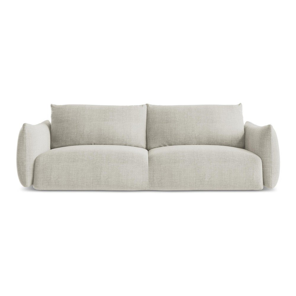 Béžová rozkládací pohovka 230 cm Leila – Makamii Makamii