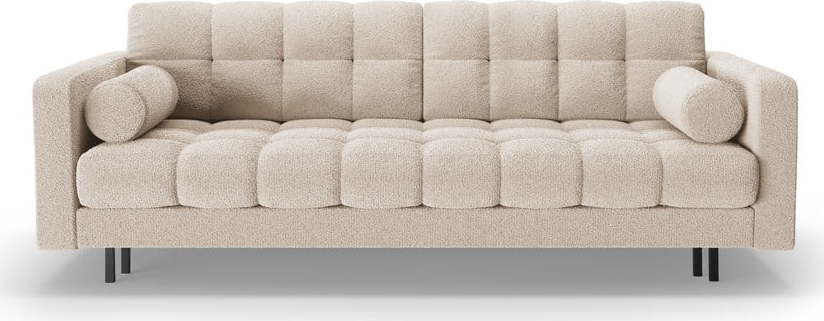 Béžová rozkládací/s úložným prostorem pohovka z textilie bouclé 222 cm Bali – Cosmopolitan Design Cosmopolitan design