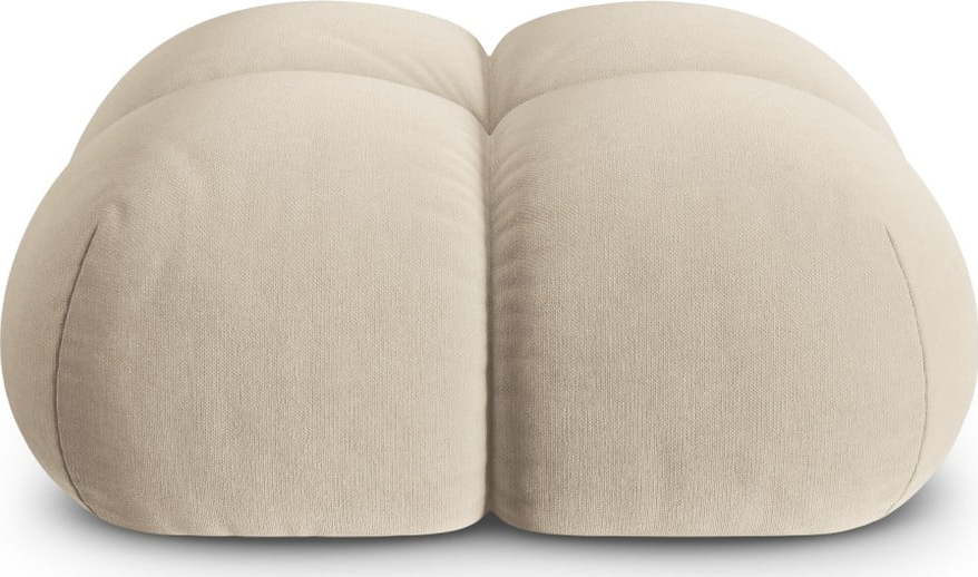 Béžová sametová podnožka Loretto – Cosmopolitan Design Cosmopolitan design