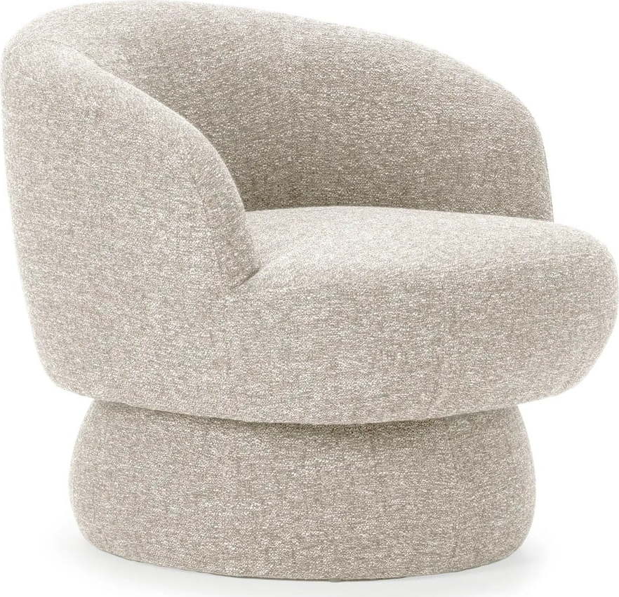 Béžové otočné křeslo Dali – MOME Mome