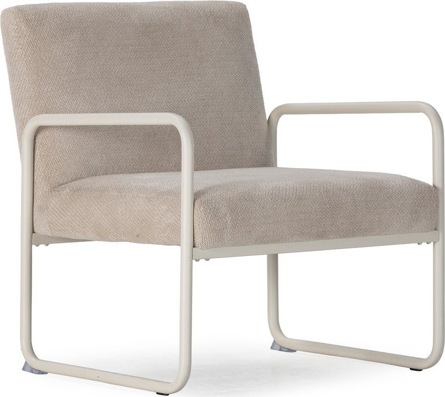 Béžové žinylkové křeslo Vince – MOME Mome