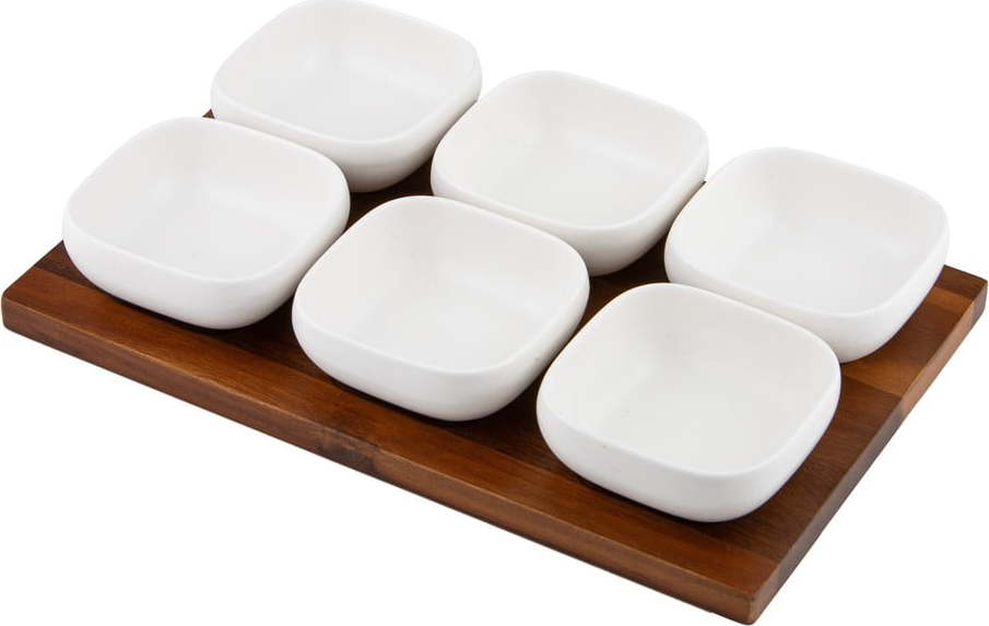 Bílá porcelánová servírovací sada 6 ks Essentials – Ladelle Ladelle