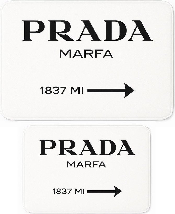 Bílé sametové koupelnové předložky v sadě 2 ks 60x100 cm Prada – Mila Home Mila Home