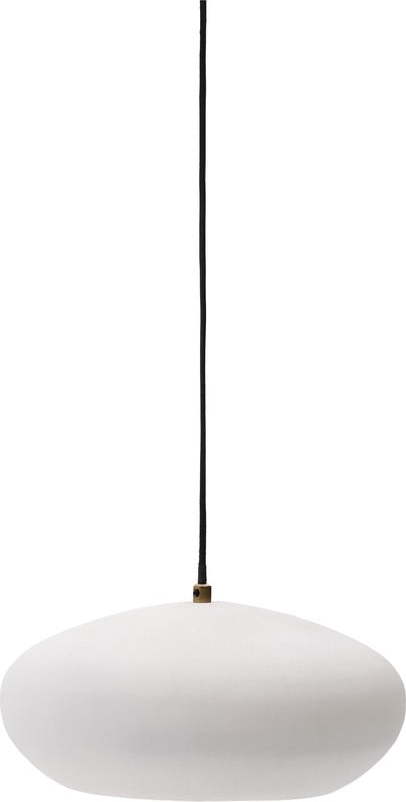 Bílé závěsné svítidlo s kovovým stínidlem ø 40 cm Inda – Kave Home Kave Home