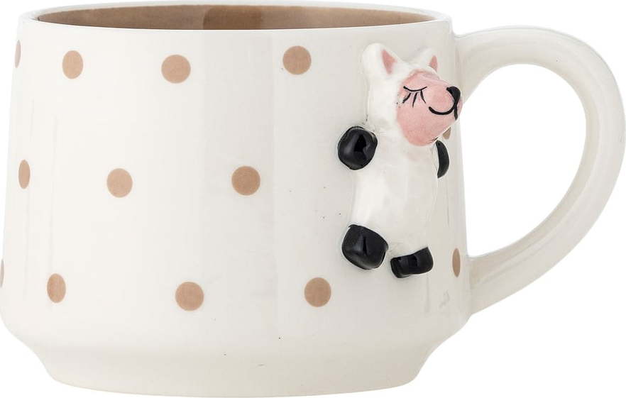 Bílý keramický dětský hrnek na kakao 370 ml Dolly – Bloomingville Mini Bloomingville Mini