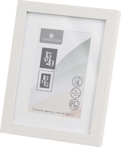 Bílý stojací/na zeď rámeček 17