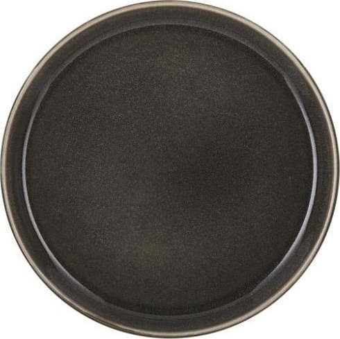 Černý dezertní talíř z kameniny ø 21 cm Gastro Grey/Grey – Bitz Bitz