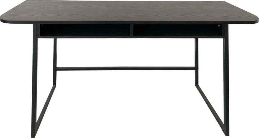 Černý konzolový stolek v dekoru jasanu 40x140 cm Darlington – Actona Actona