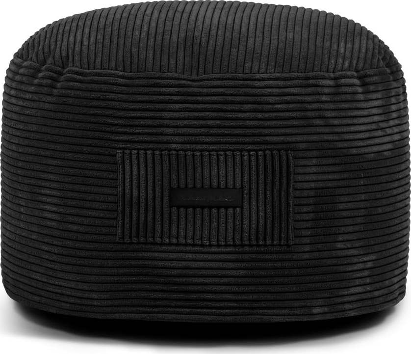 Černý manšestrový taburet Om 60 – SLOWDOWN SLOWDOWN