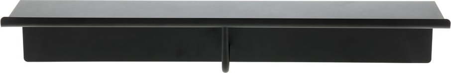 Černý ocelový nástěnný věšák s poličkou 21