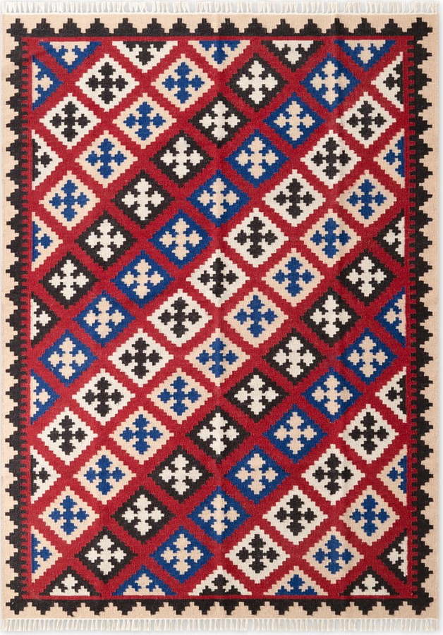 Červený oboustranný ručně tkaný vlněný koberec 120x170 cm Kamal Rami – Nouristan Hanse Home