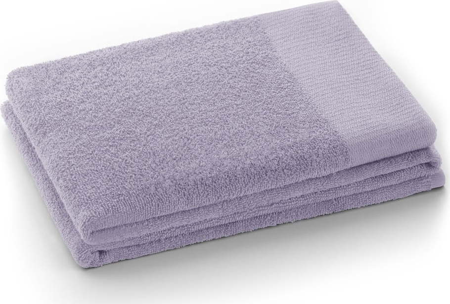 Froté bavlněný ručník v levandulové barvě 30x50 cm Amari – Restilo Restilo