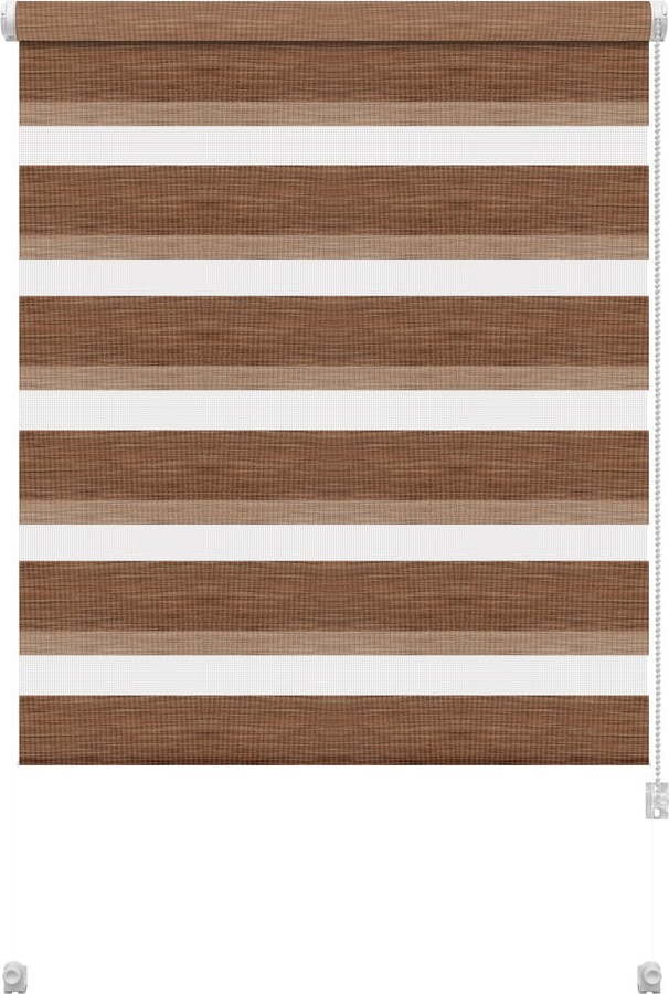 Hnědá roleta den a noc 80x150 cm Zebra Natur – Gardinia Gardinia