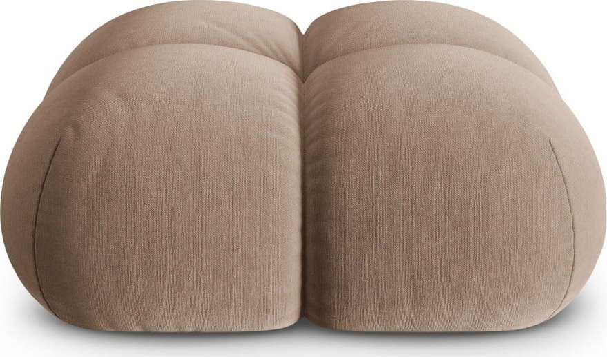 Hnědá sametová podnožka Loretto – Cosmopolitan Design Cosmopolitan design