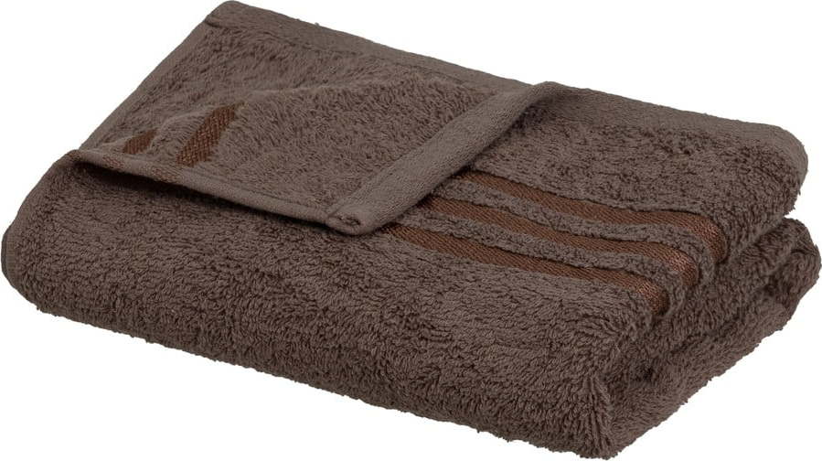 Hnědý froté bavlněný ručník 50x100 cm Simple – Casa Selección Casa Selección