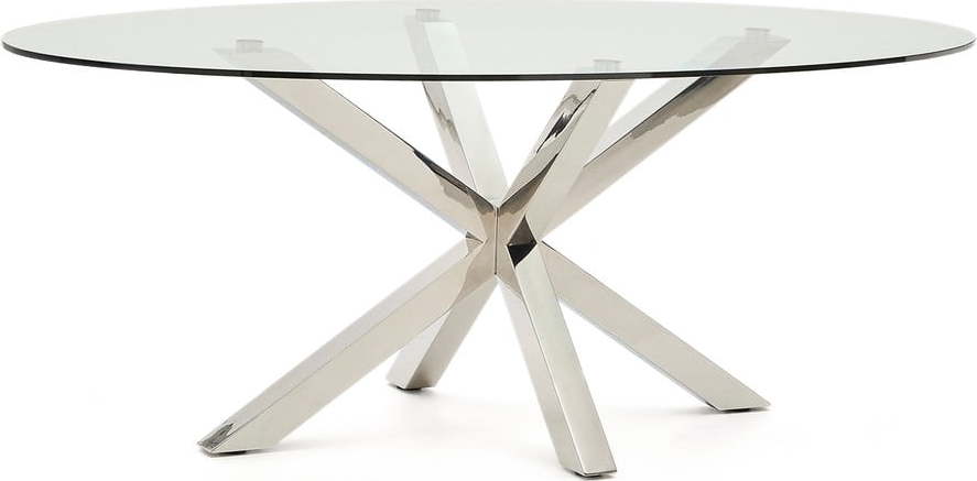 Jídelní stůl se skleněnou deskou 100x200 cm Argo – Kave Home Kave Home