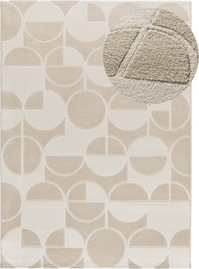 Koberec v krémové a slonovinové barvě 160x230 cm Flora – Universal Universal