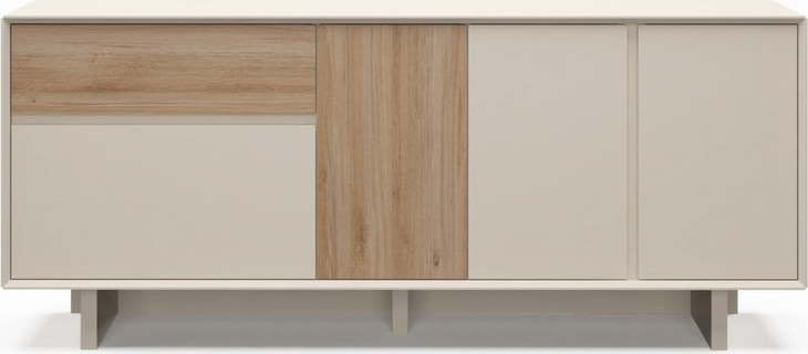Komoda v béžové a přírodní barvě v dekoru dubu 180x76x45 cm Carpi – Marckeric Marckeric