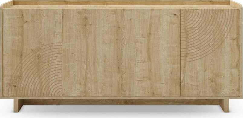 Komoda v dekoru dubu v přírodní barvě 180x80x40 cm Daira – Marckeric Marckeric
