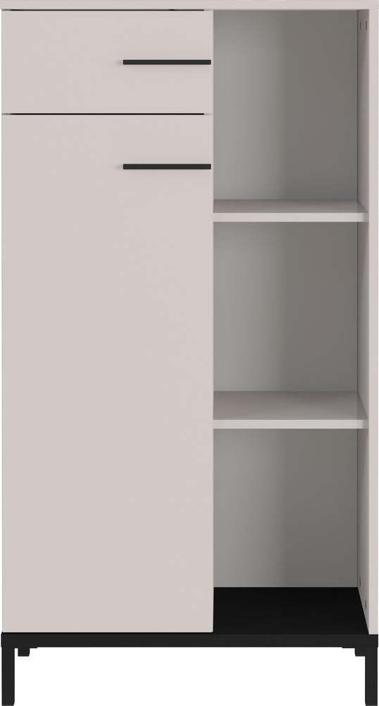 Krémová knihovna 64x120x34 cm Rovigo – Germania Germania