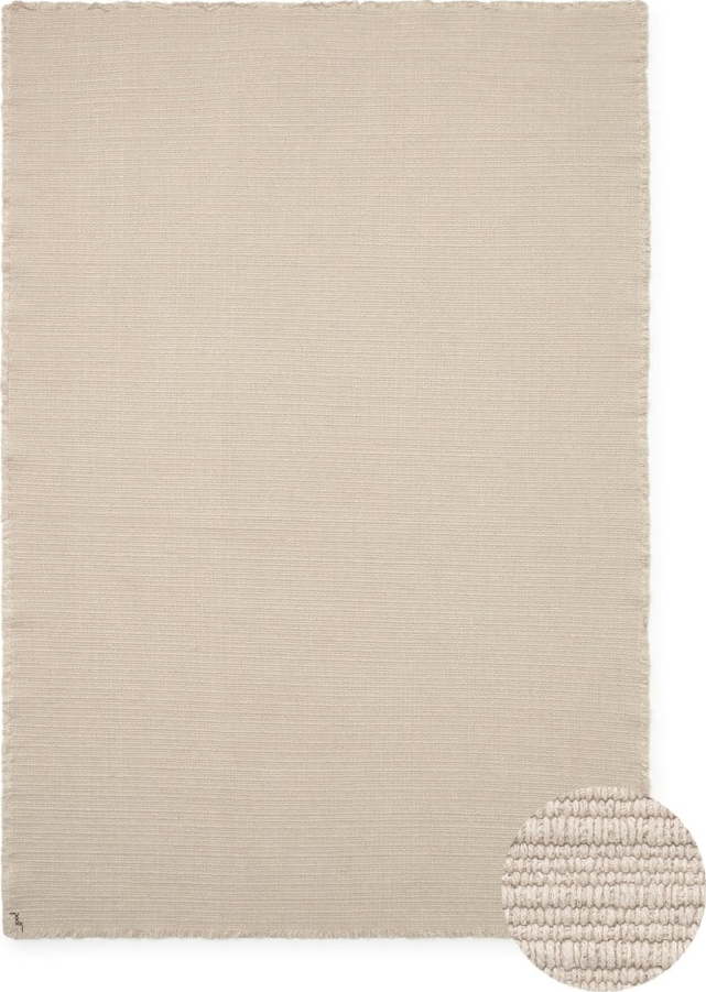 Krémový ručně tkaný bavlněný koberec 170x240 cm Handloom – Lorena Canals Lorena Canals