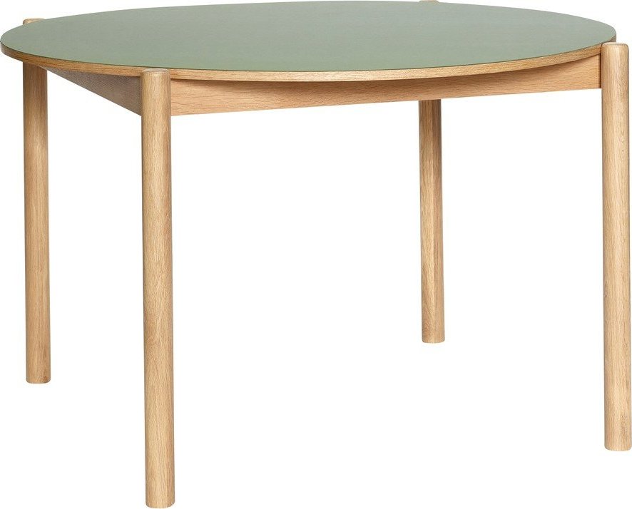 Kulatý jídelní stůl z dubového dřeva ø 115 cm Oblique – Hübsch Hübsch