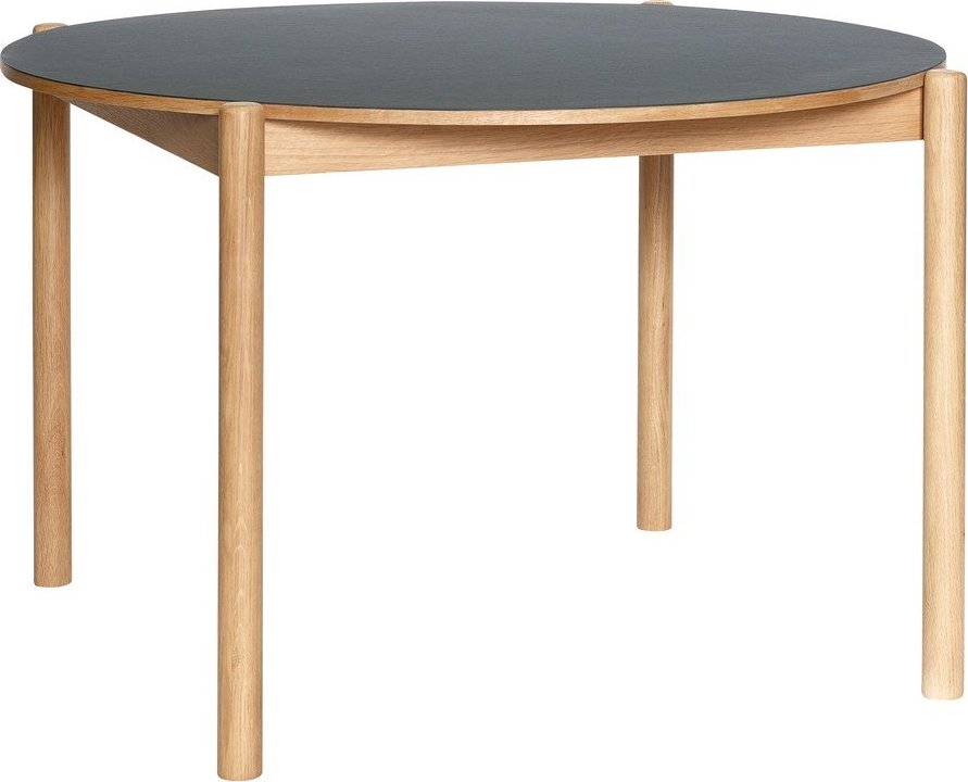Kulatý jídelní stůl z dubového dřeva ø 115 cm Oblique – Hübsch Hübsch