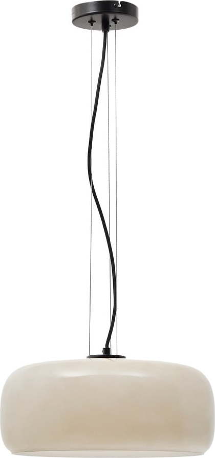 LED závěsné svítidlo šedobéžové se skleněným stínidlem ø 38 cm Reig – Kave Home Kave Home